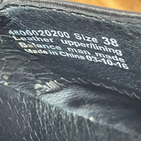 Dansko Women's Tenley Pump Size EU 38 Block Heel Slip On Shoe Black Leather - Picture 8 of 8